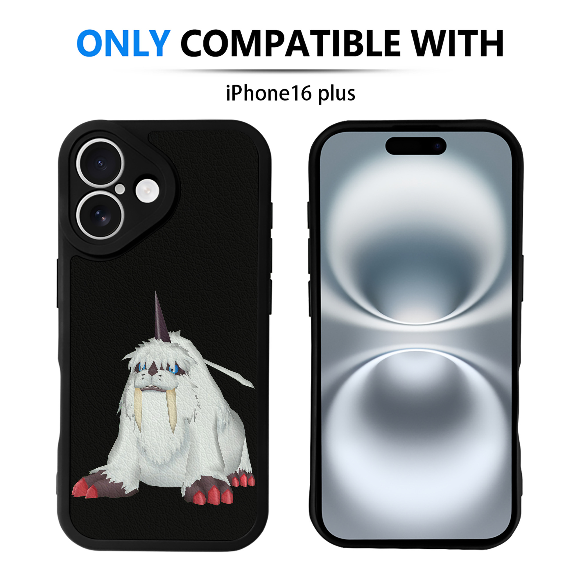 （画像用） Digimon デジタルモンスター/デジモン 【iPhone 16シリーズ対応】シリコンスマホケース（レザー調） 材質：シリコン